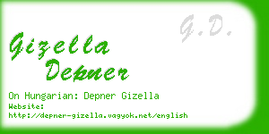 gizella depner business card